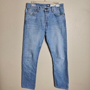 Imogene and Willie Barton Slim Straight Selvage denim Light Wash Jeans 30x30